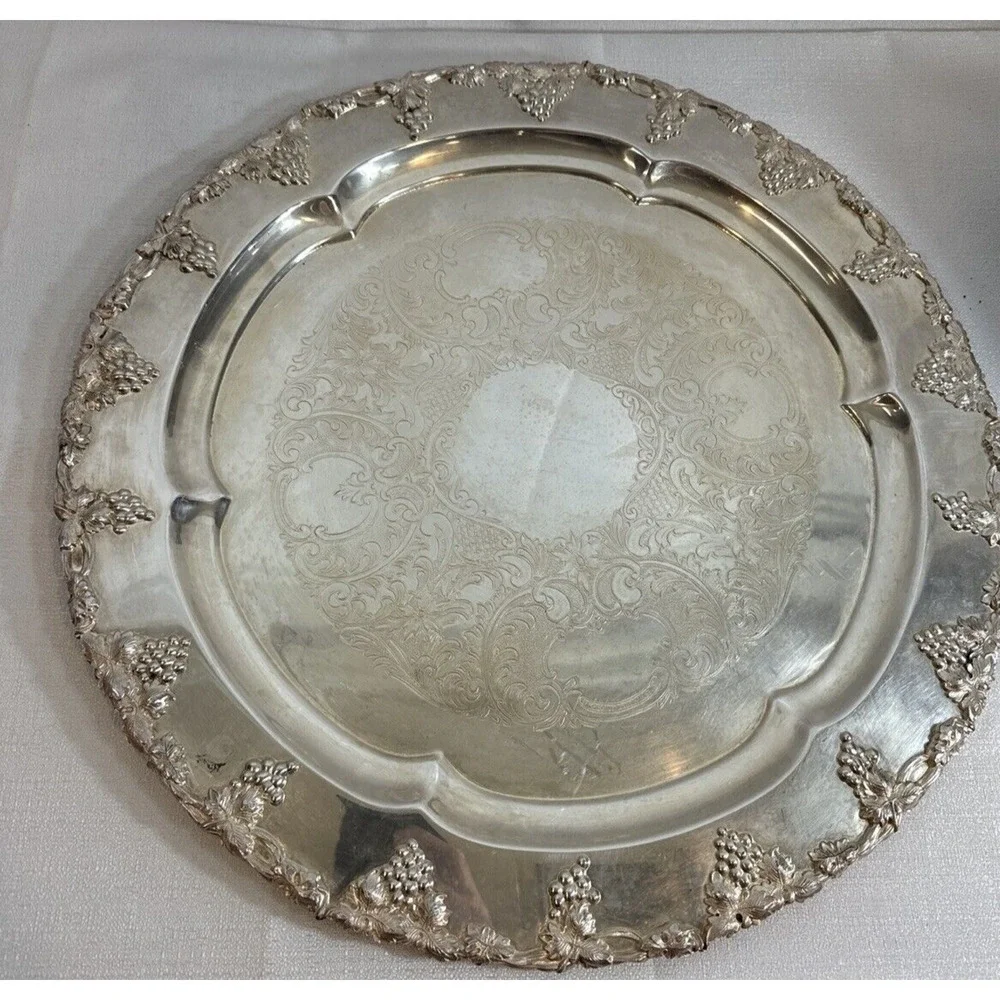 Burche Silver co. serving tray/ SPOC platter 16.5